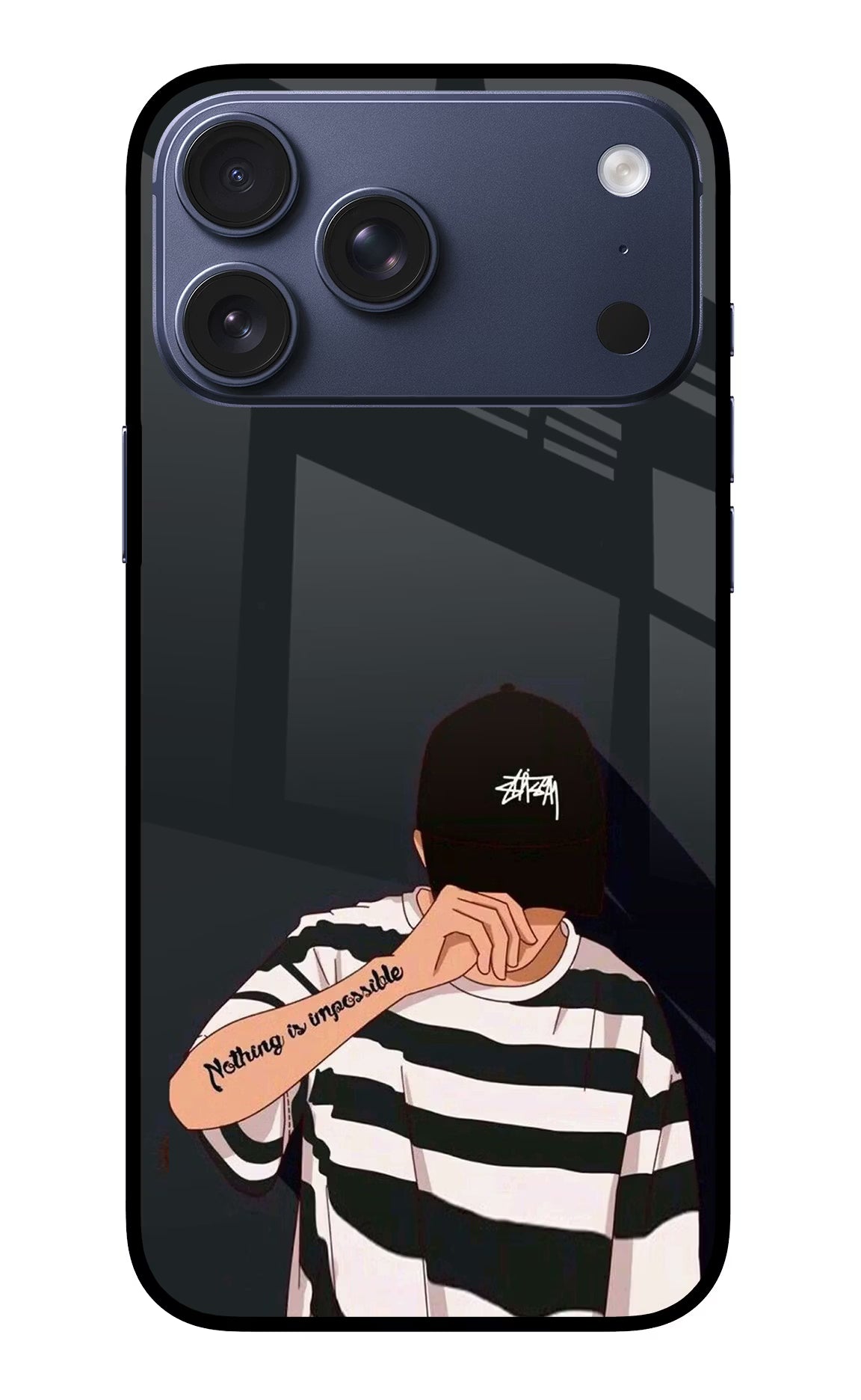 Aesthetic Boy iPhone 17 Pro Max Glass Case Back Cover by Casekaro