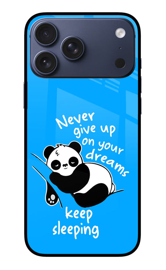 Keep Sleeping iPhone 17 Pro Max Glass Case