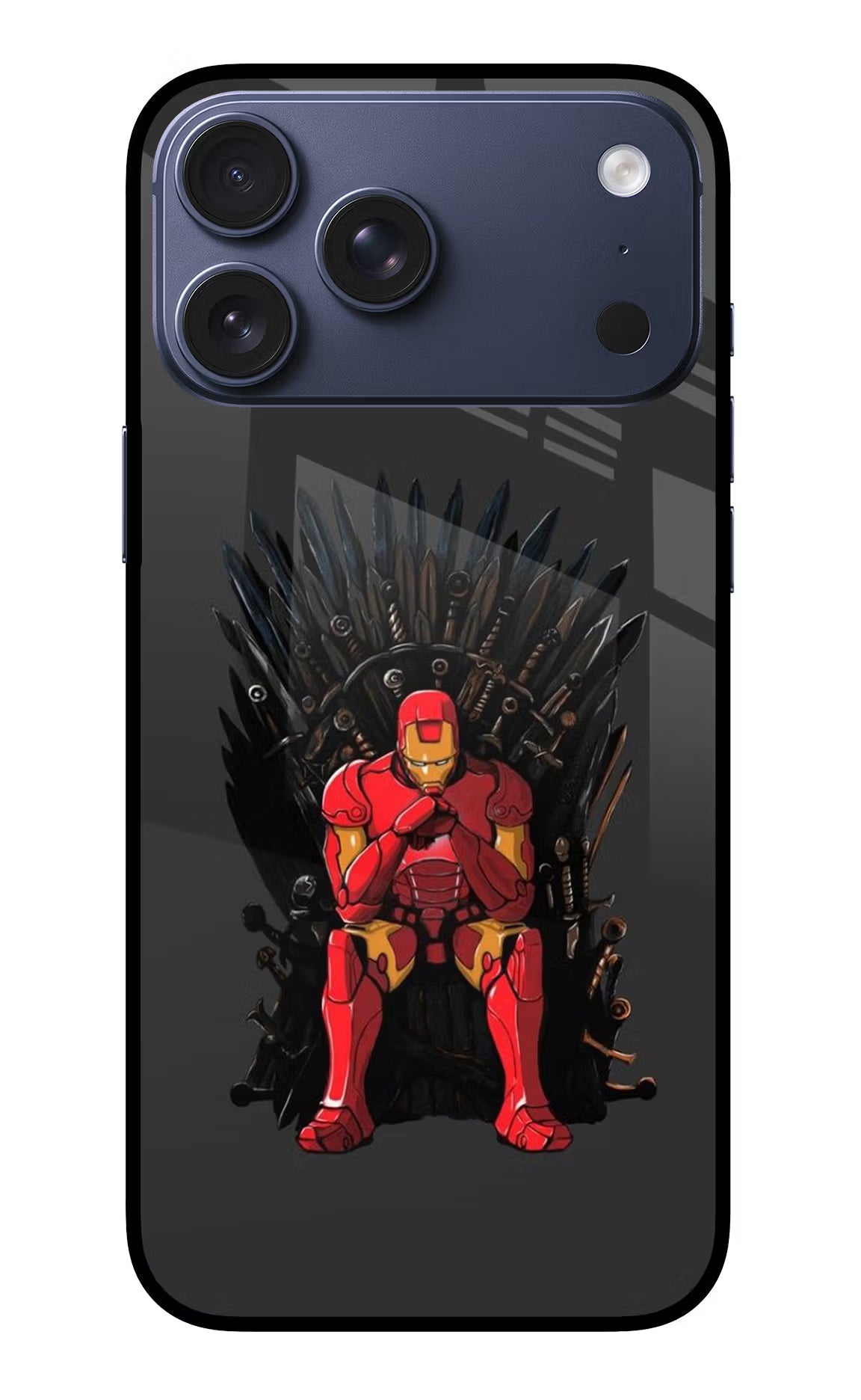 Ironman Throne iPhone 17 Pro Max Glass Case Back Cover by Casekaro