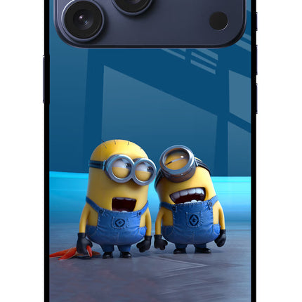 Minion Laughing iPhone 17 Pro Max Glass Case
