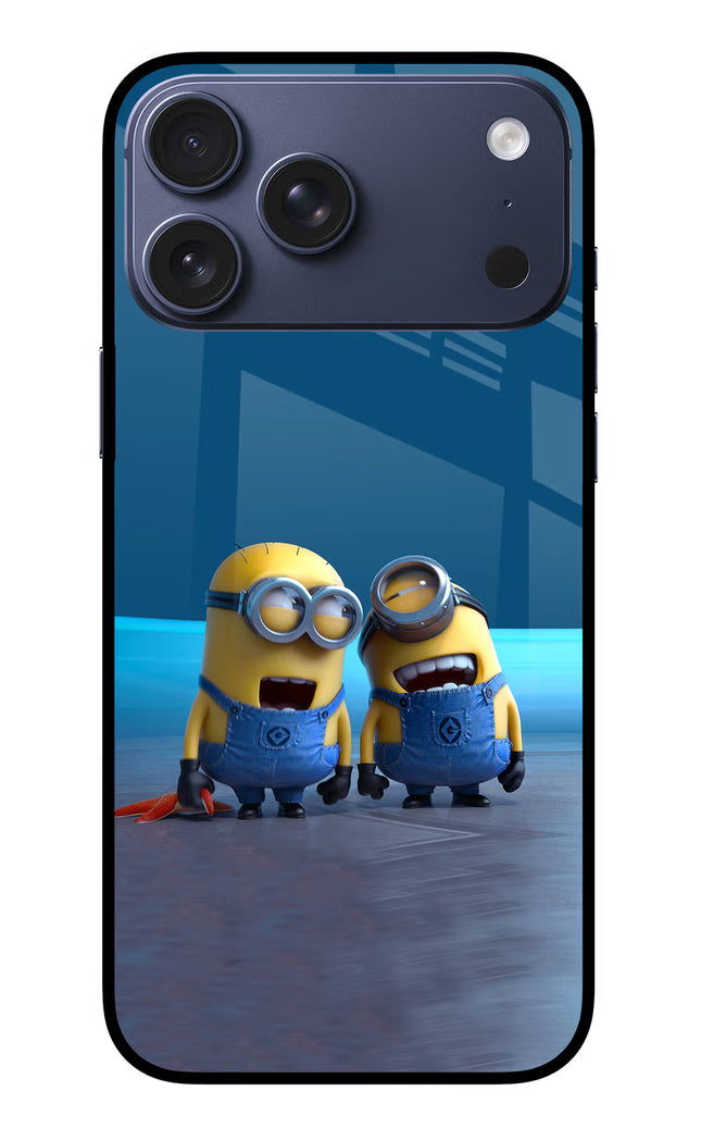 Minion Laughing iPhone 17 Pro Max Glass Case