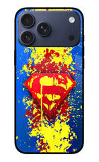 Superman logo iPhone 17 Pro Max Glass Case