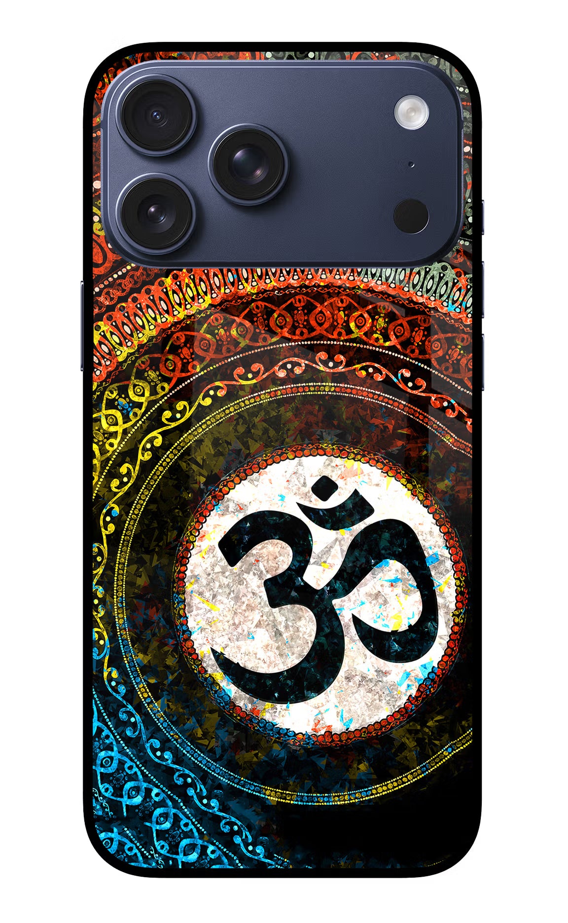 Om Cultural iPhone 17 Pro Max Glass Case Back Cover by Casekaro