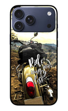 Ride More Worry Less iPhone 17 Pro Max Glass Case