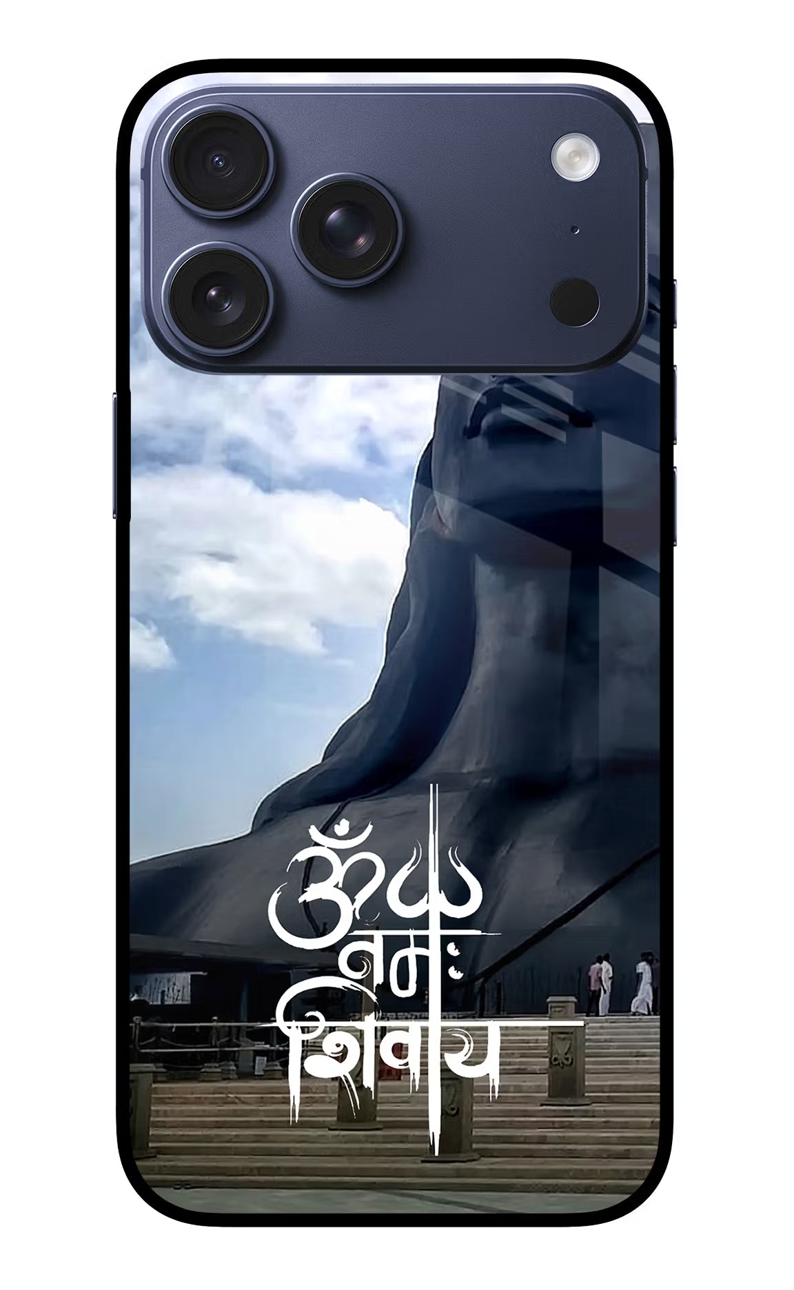 Om Namah Shivay iPhone 17 Pro Max Glass Case Back Cover by Casekaro
