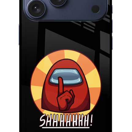 Among Us Shhh! iPhone 17 Pro Max Glass Case