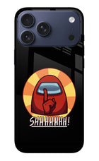 Among Us Shhh! iPhone 17 Pro Max Glass Case