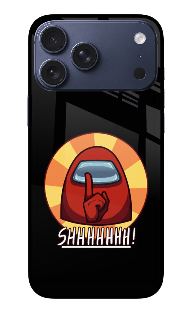 Among Us Shhh! iPhone 17 Pro Max Glass Case