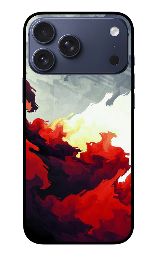 Fire Cloud iPhone 17 Pro Max Glass Case