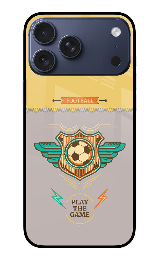 Football iPhone 17 Pro Max Glass Case