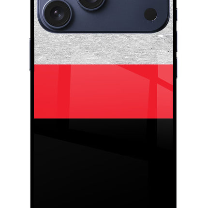 Tri Color Pattern iPhone 17 Pro Max Glass Case
