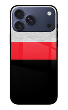 Tri Color Pattern iPhone 17 Pro Max Glass Case