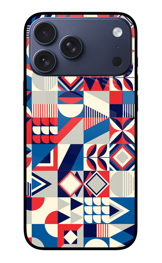 Colorful Pattern iPhone 17 Pro Max Glass Case