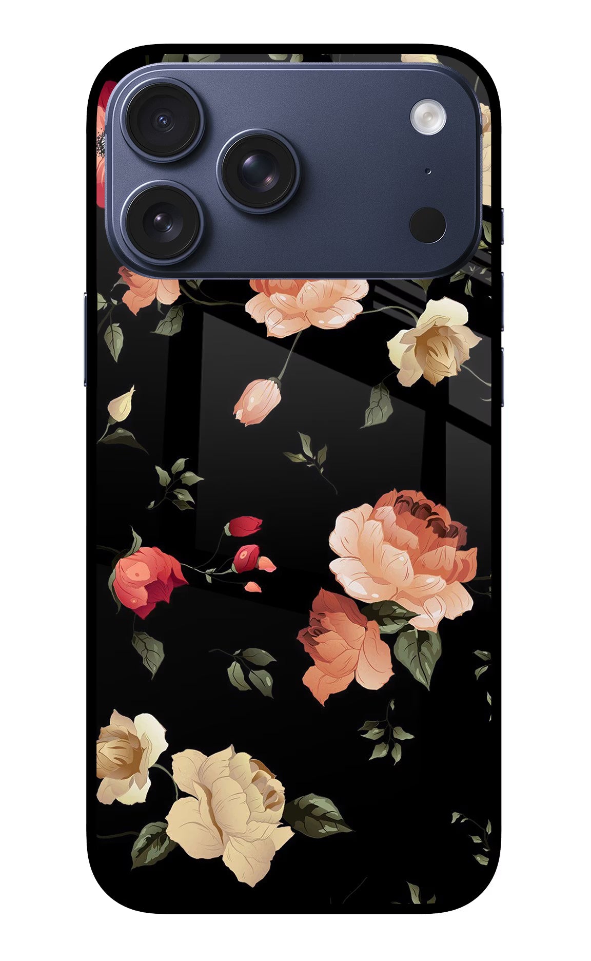 Flowers iPhone 17 Pro Max Glass Case Back Cover by Casekaro