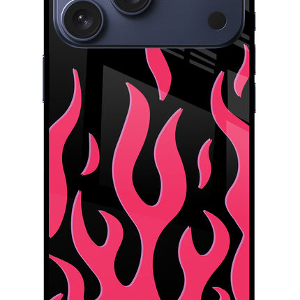 Fire Flames iPhone 17 Pro Max Glass Case