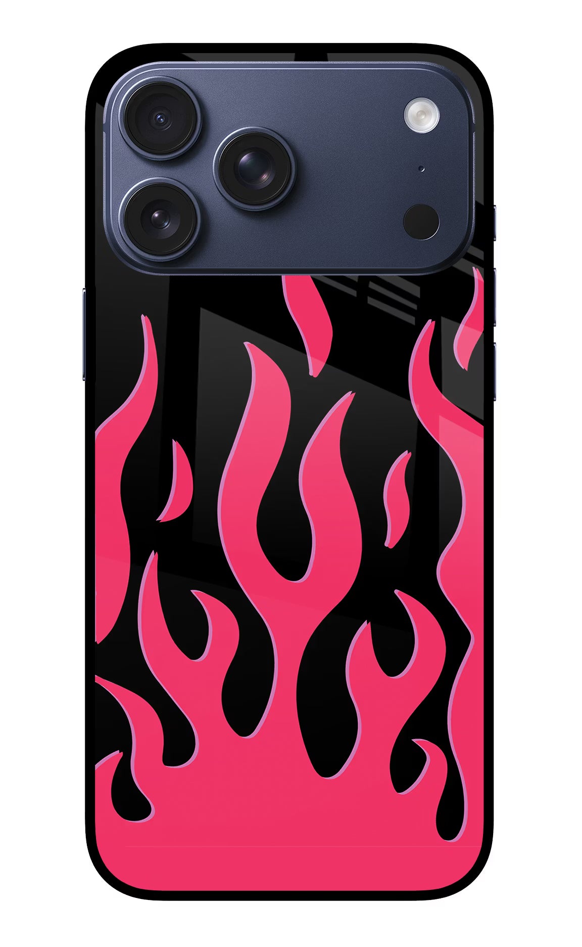 Fire Flames iPhone 17 Pro Max Glass Case Back Cover by Casekaro