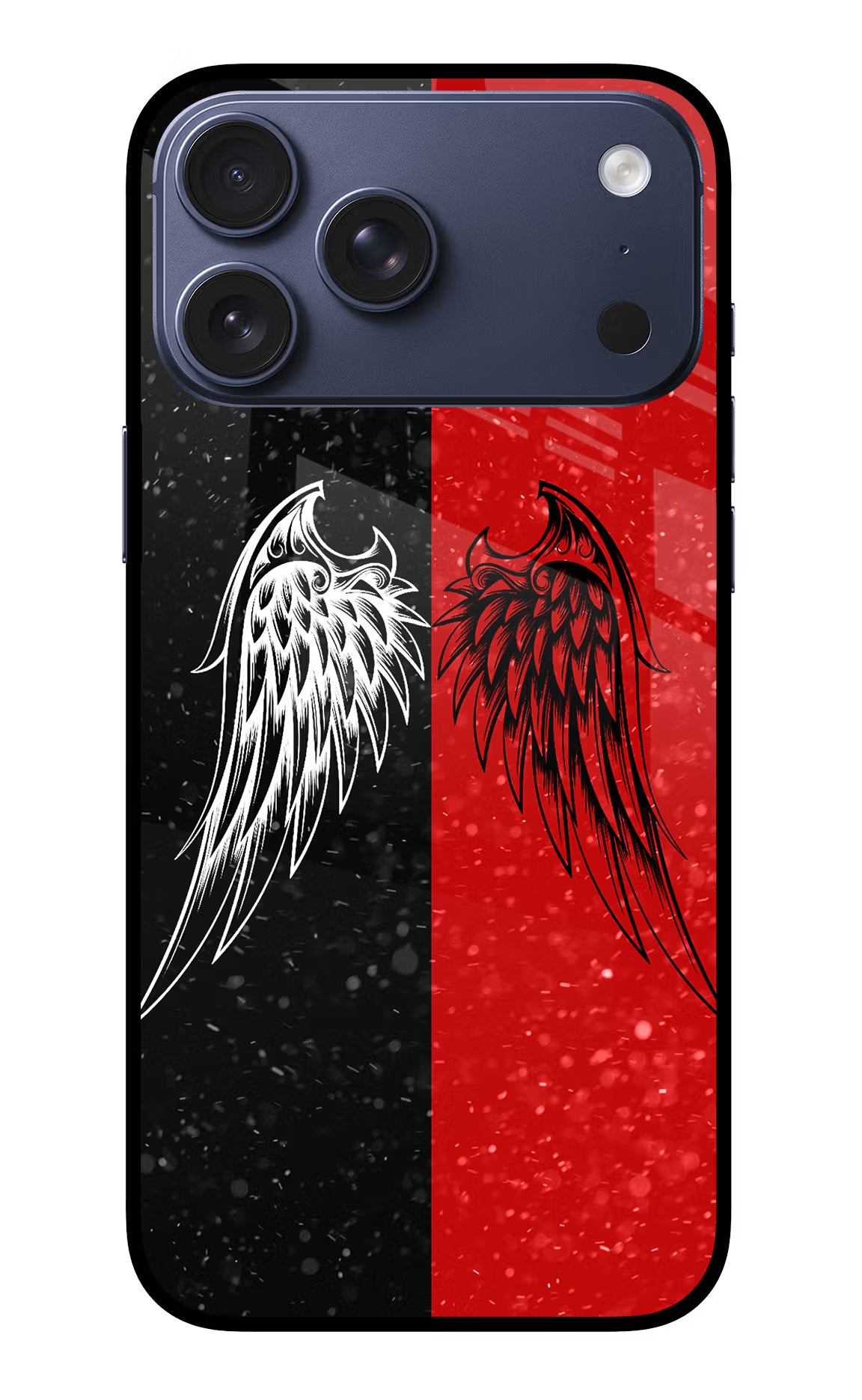 Wings iPhone 17 Pro Max Glass Case Back Cover by Casekaro