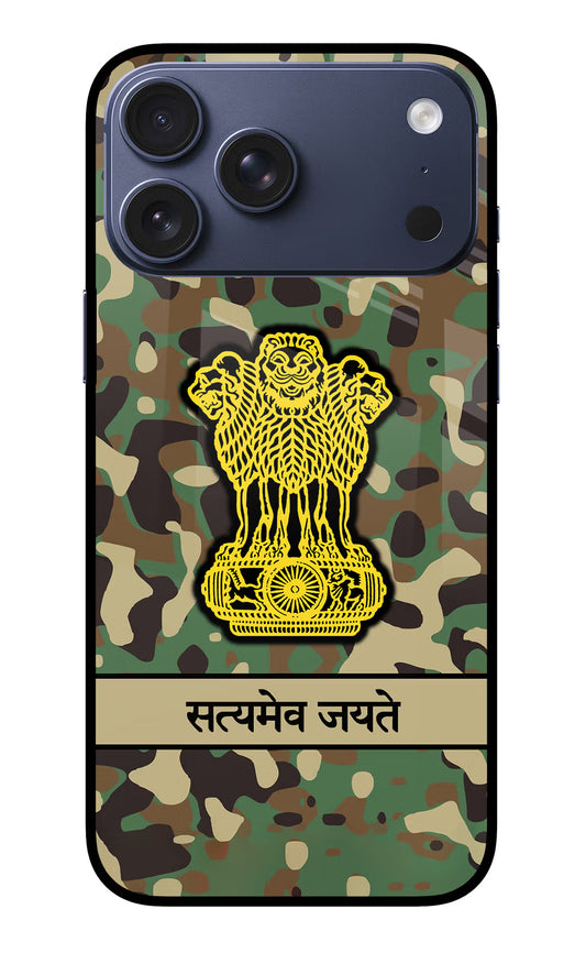 Satyamev Jayate Army iPhone 17 Pro Max Glass Case