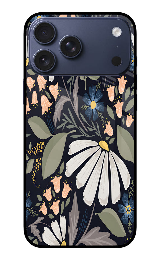 Flowers Art iPhone 17 Pro Max Glass Case
