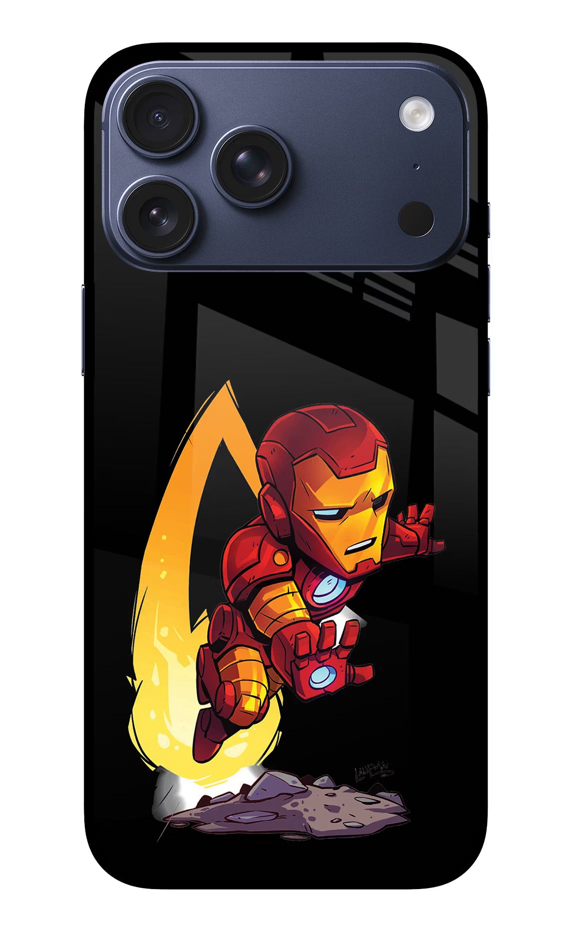 IronMan iPhone 17 Pro Max Glass Case Back Cover by Casekaro