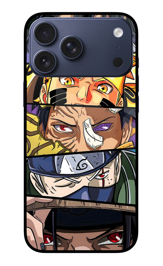 Naruto Character iPhone 17 Pro Max Glass Case