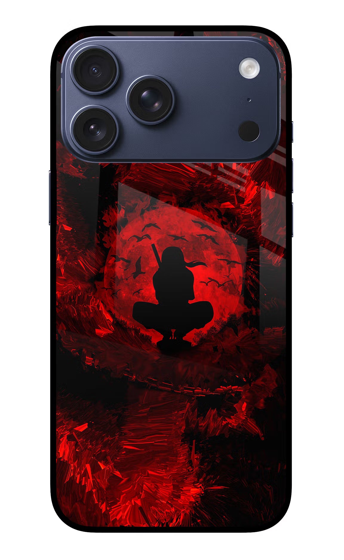 Itachi Uchiha iPhone 17 Pro Max Glass Case Back Cover by Casekaro