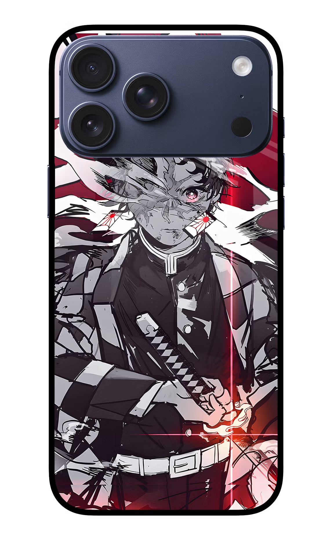 Demon Slayer iPhone 17 Pro Max Glass Case Back Cover by Casekaro