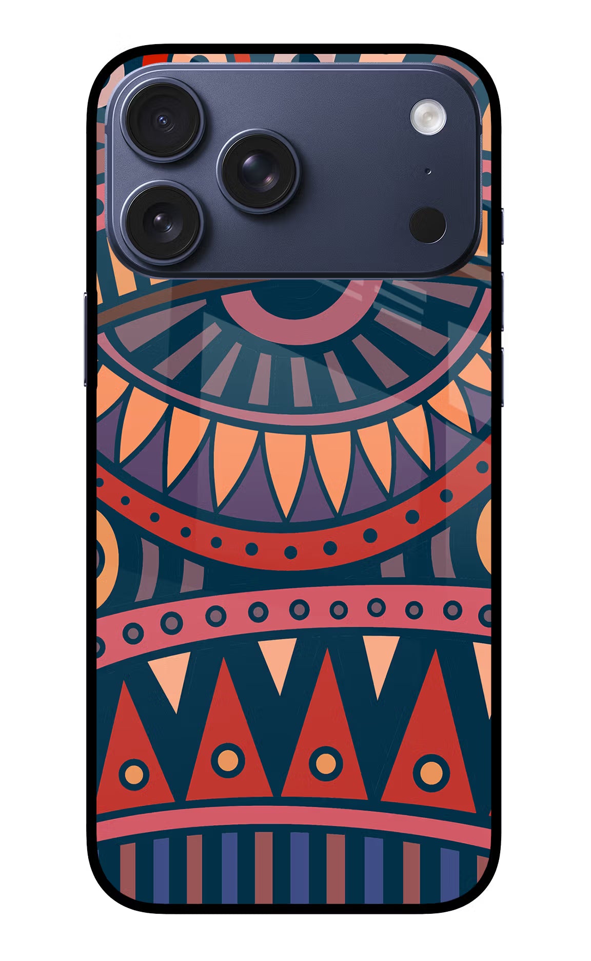 African Culture Design iPhone 17 Pro Max Glass Case Back Cover by Casekaro