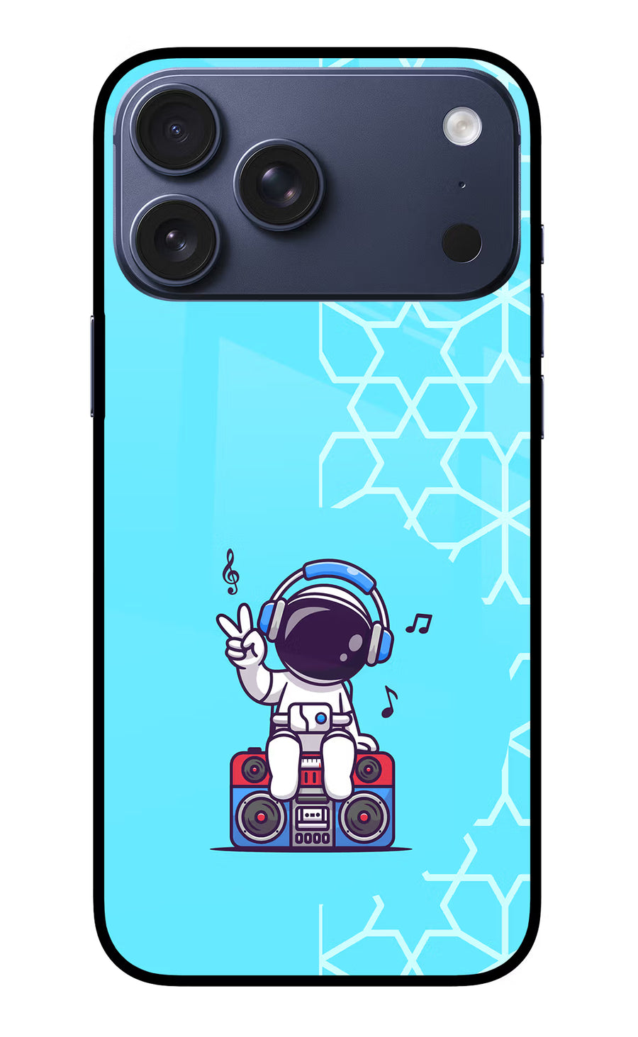 Cute Astronaut Chilling iPhone 17 Pro Max Back Cover, Metal case