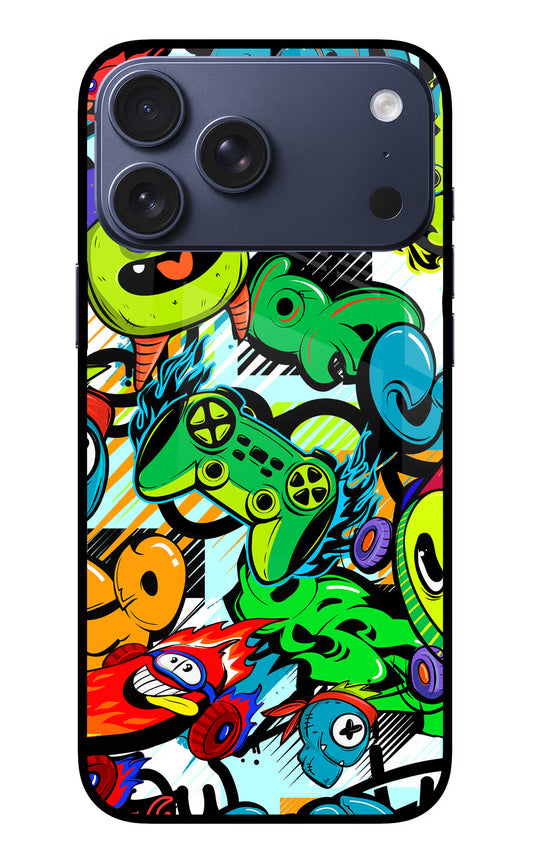 Game Doodle iPhone 17 Pro Max Glass Case