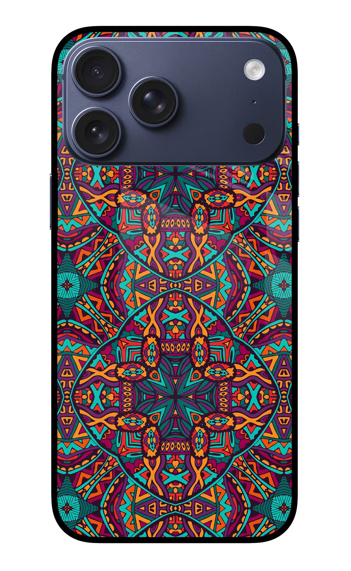 Colour Mandala iPhone 17 Pro Max Glass Case