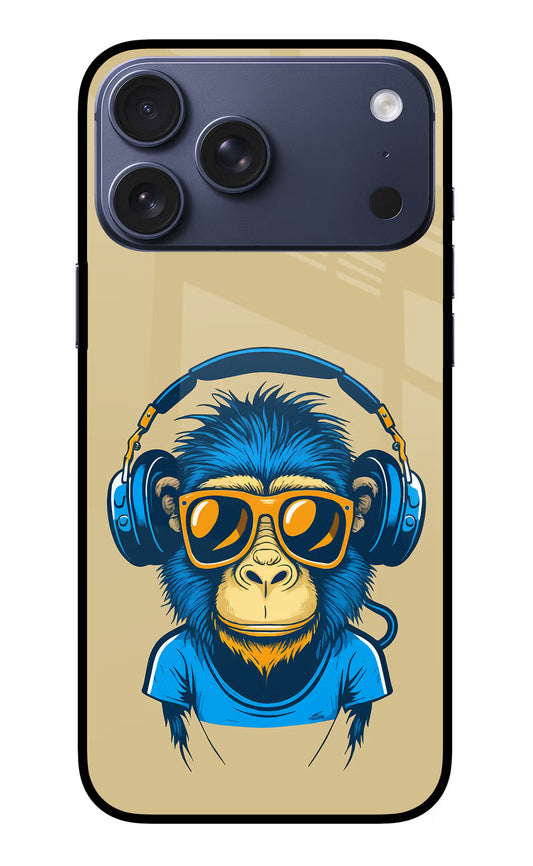 Monkey Headphone iPhone 17 Pro Max Glass Case