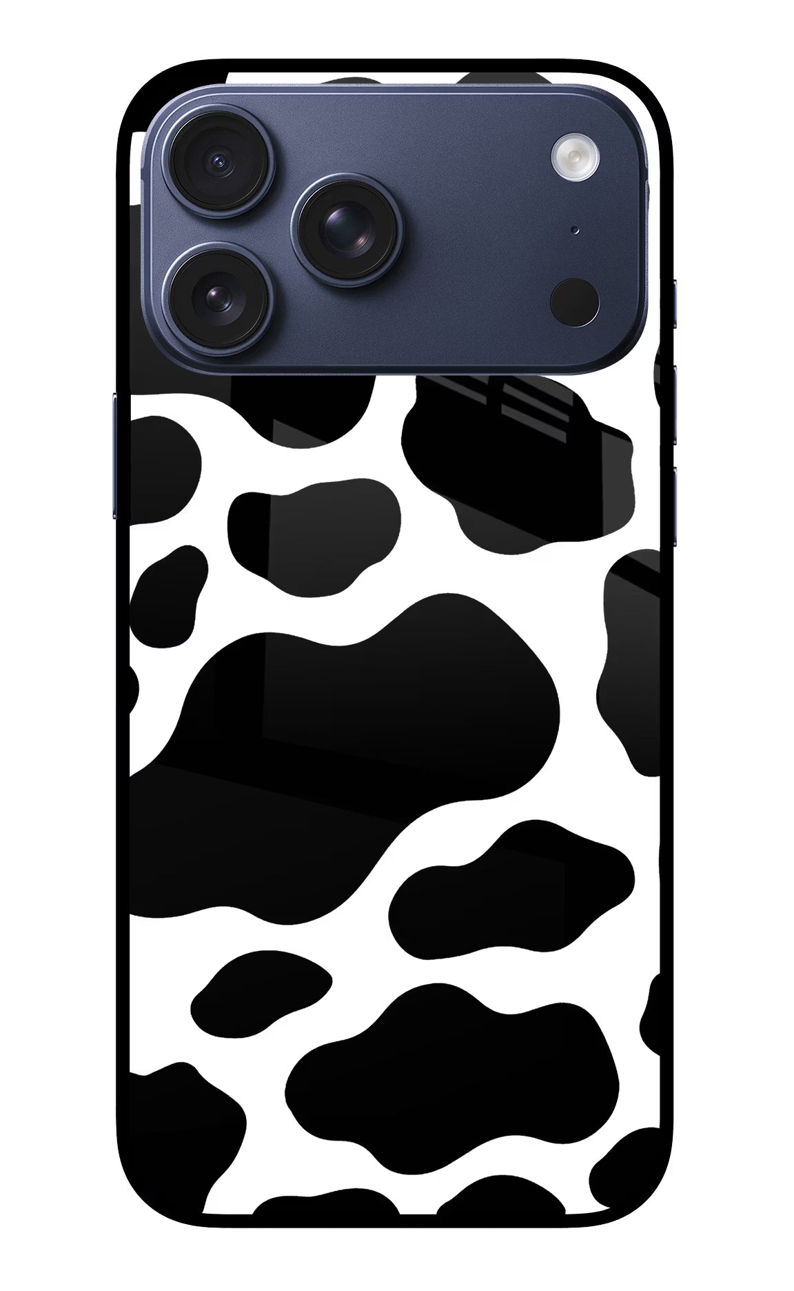 Cow Spots iPhone 17 Pro Max Glass Case Back Cover by Casekaro