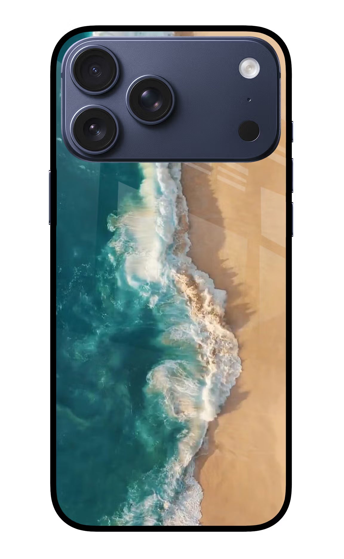 Ocean Beach iPhone 17 Pro Max Glass Case Back Cover by Casekaro