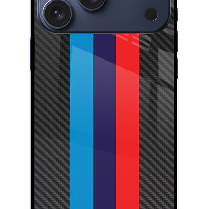 BMW Stripes Pattern iPhone 17 Pro Max Glass Case