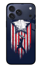 Captain America Marvel Art iPhone 17 Pro Max Glass Case