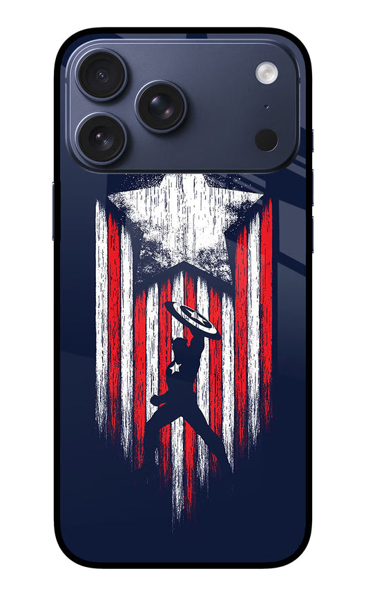 Captain America Marvel Art iPhone 17 Pro Max Glass Case