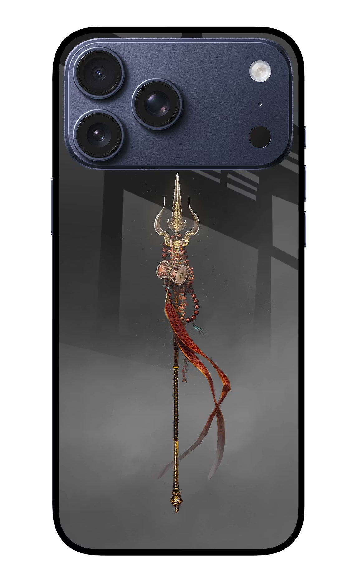 Shiv Trishul iPhone 17 Pro Max Glass Case Back Cover by Casekaro