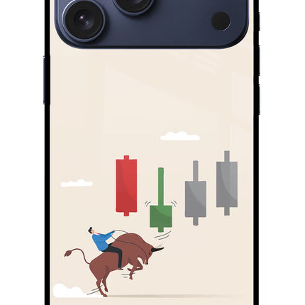 Bull Trading Momentum iPhone 17 Pro Max Glass Case