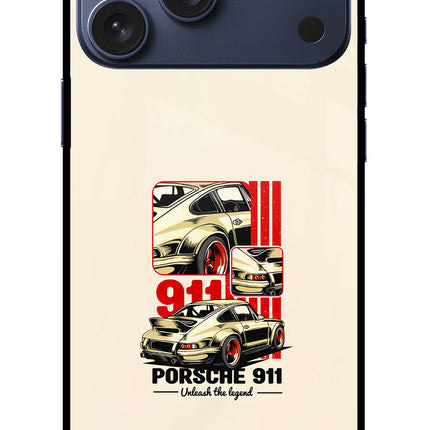 Classic Porsche 911 iPhone 17 Pro Max Glass Case