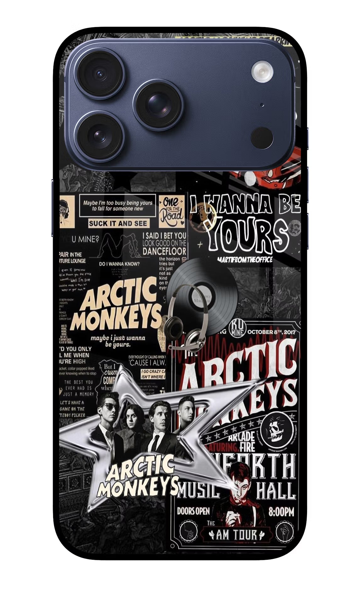 Arctic Monkeys iPhone 17 Pro Max Glass Case Back Cover by Casekaro