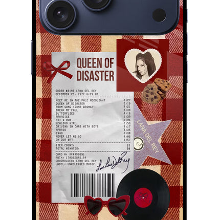 Queen of Disaster iPhone 17 Pro Max Glass Case