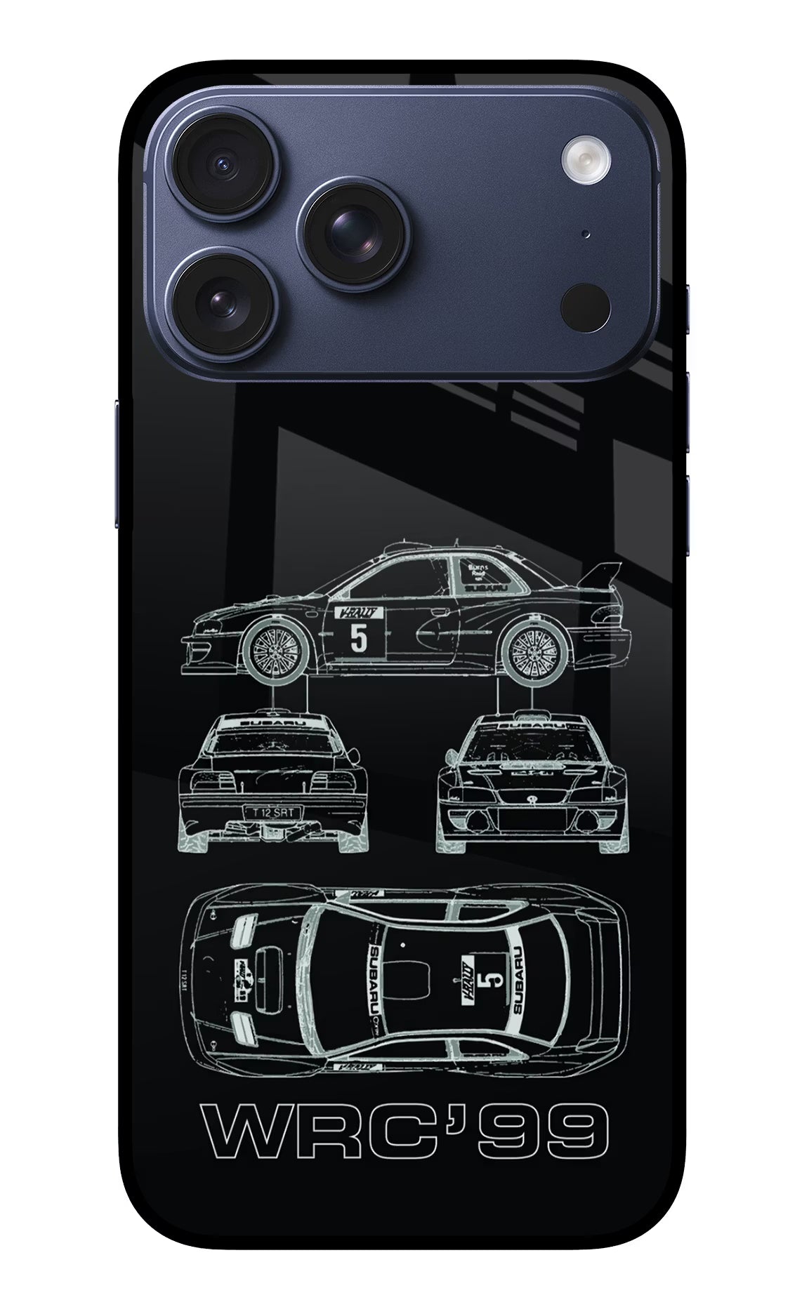 WRC'99 iPhone 17 Pro Max Glass Case Back Cover by Casekaro