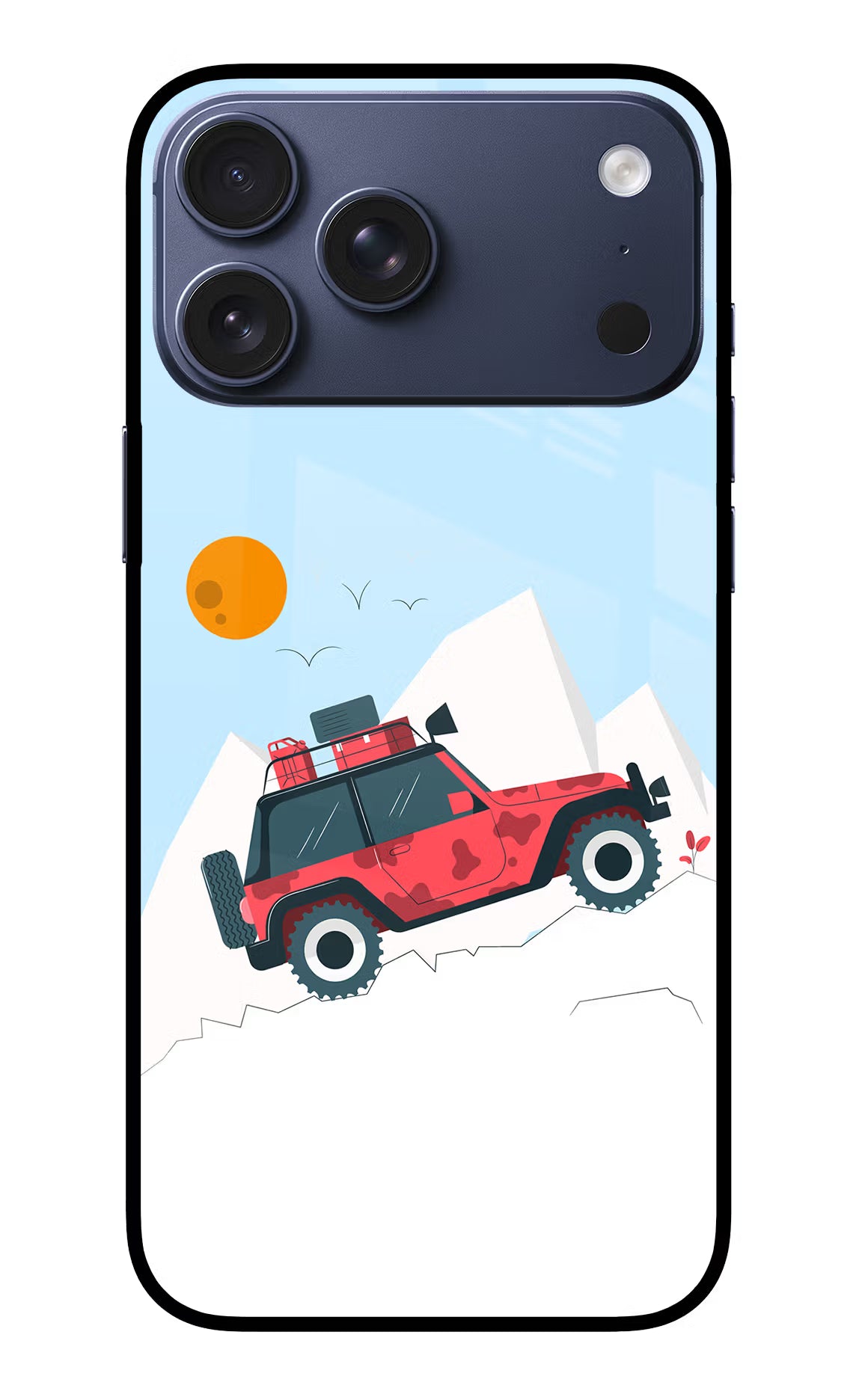 Mountain Trail Beast iPhone 17 Pro Max Glass Case Back Cover by Casekaro