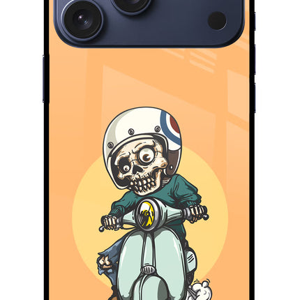 Undead Biker iPhone 17 Pro Max Glass Case