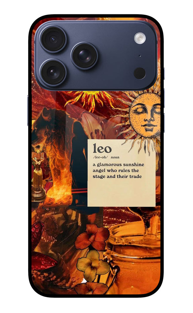 Leo Zodiac iPhone 17 Pro Max Glass Case