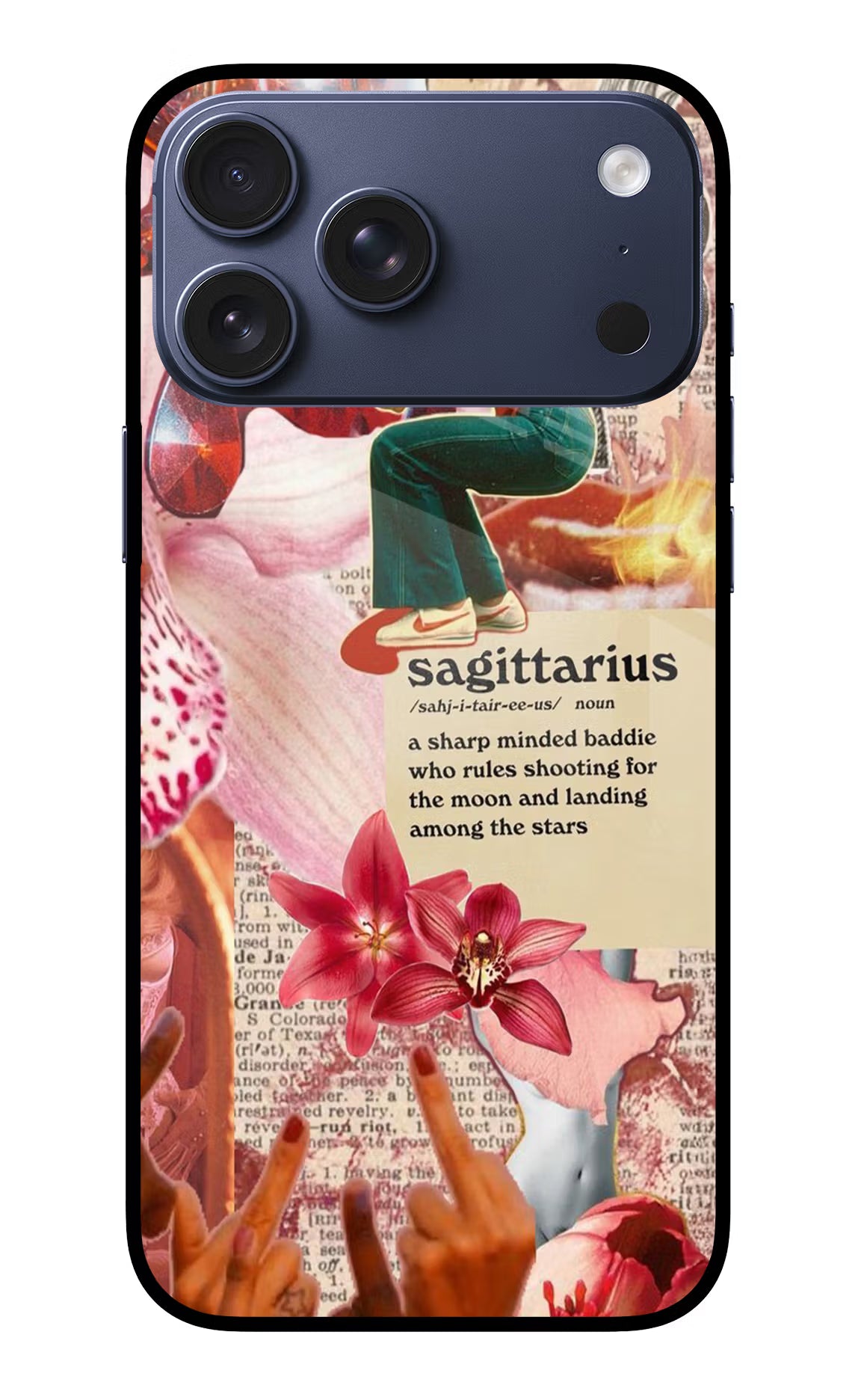 Sagittarius Zodiac iPhone 17 Pro Max Glass Case Back Cover by Casekaro