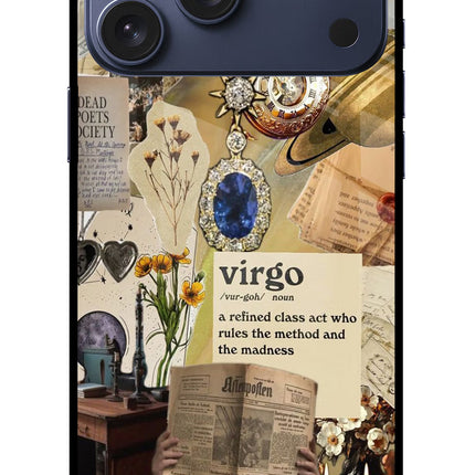 Virgo Zodiac iPhone 17 Pro Max Glass Case