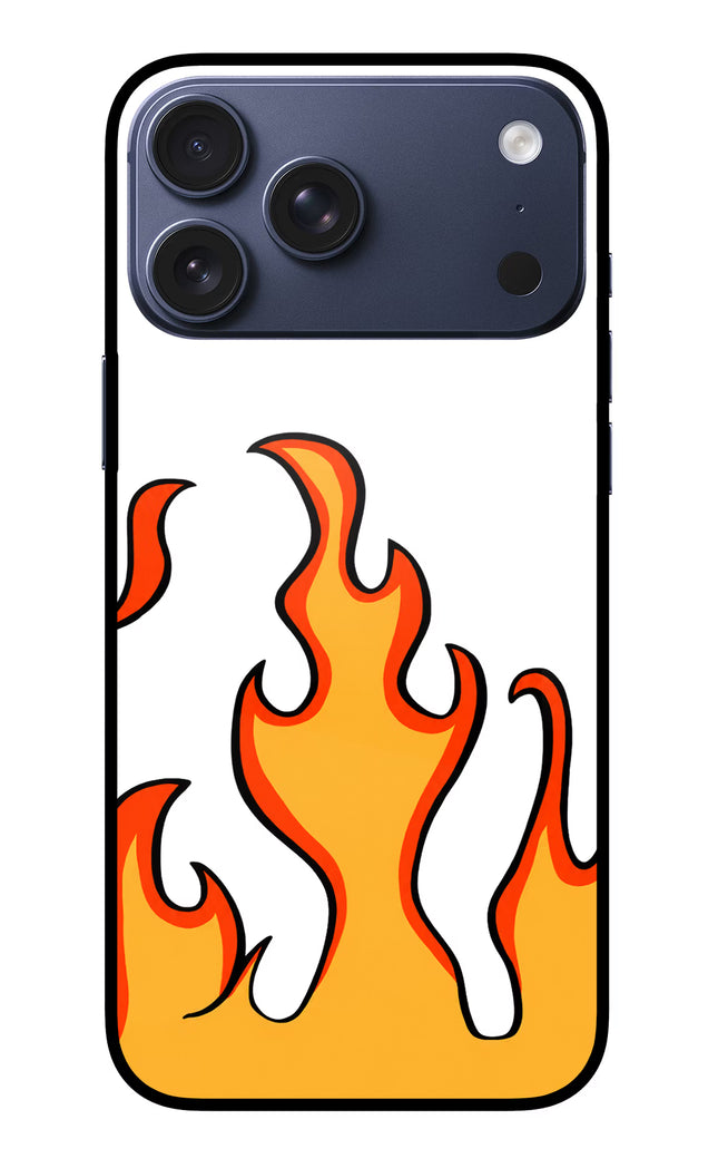 Fired Up – White iPhone 17 Pro Max Glass Case