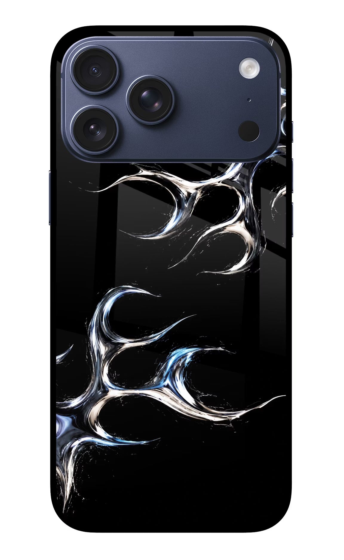 Chrome Tribal iPhone 17 Pro Max Glass Case